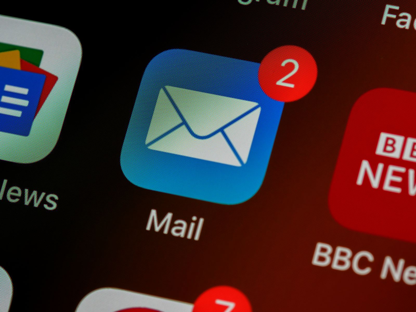 Mail Application Icon with Notifications